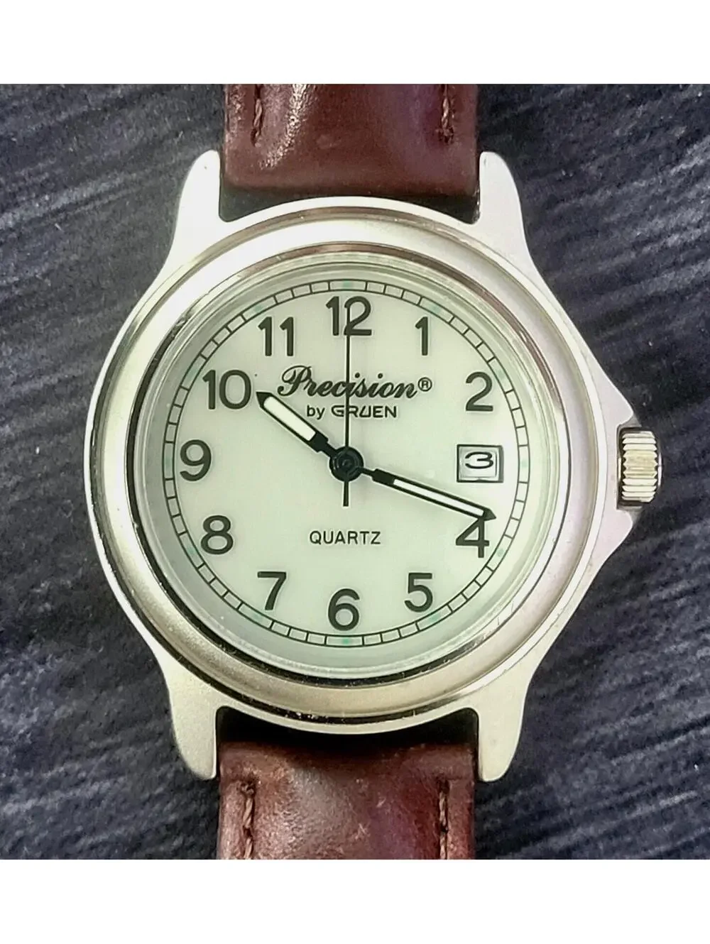 Very Rare Condition Gruen Glow‎ Dial Mens Field Flieger Watch